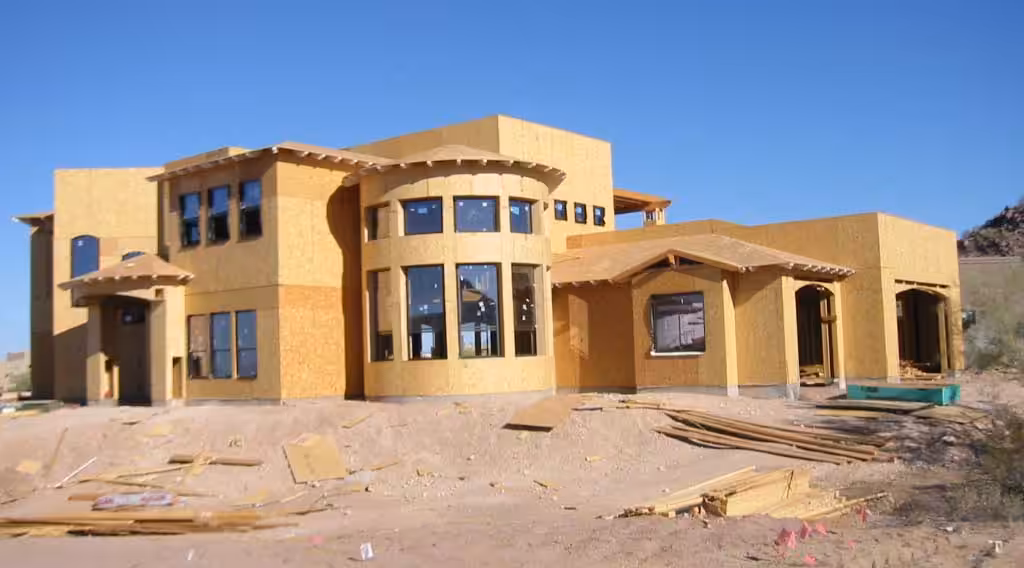 Completed Arizona home construction
