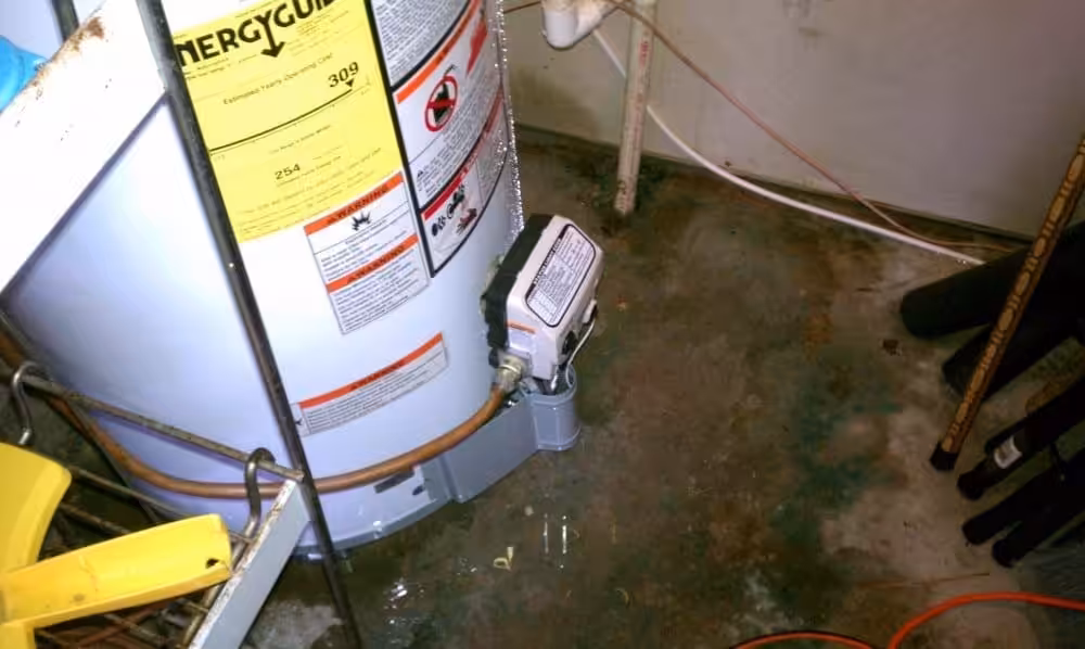 Leaking water heater