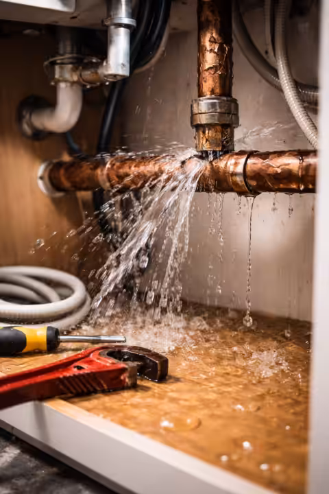 Featured image for “What to Do in the First 24 Hours After a Burst Pipe”