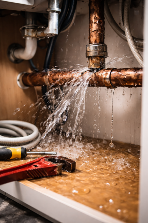 Featured image for “What to Do in the First 24 Hours After a Burst Pipe”