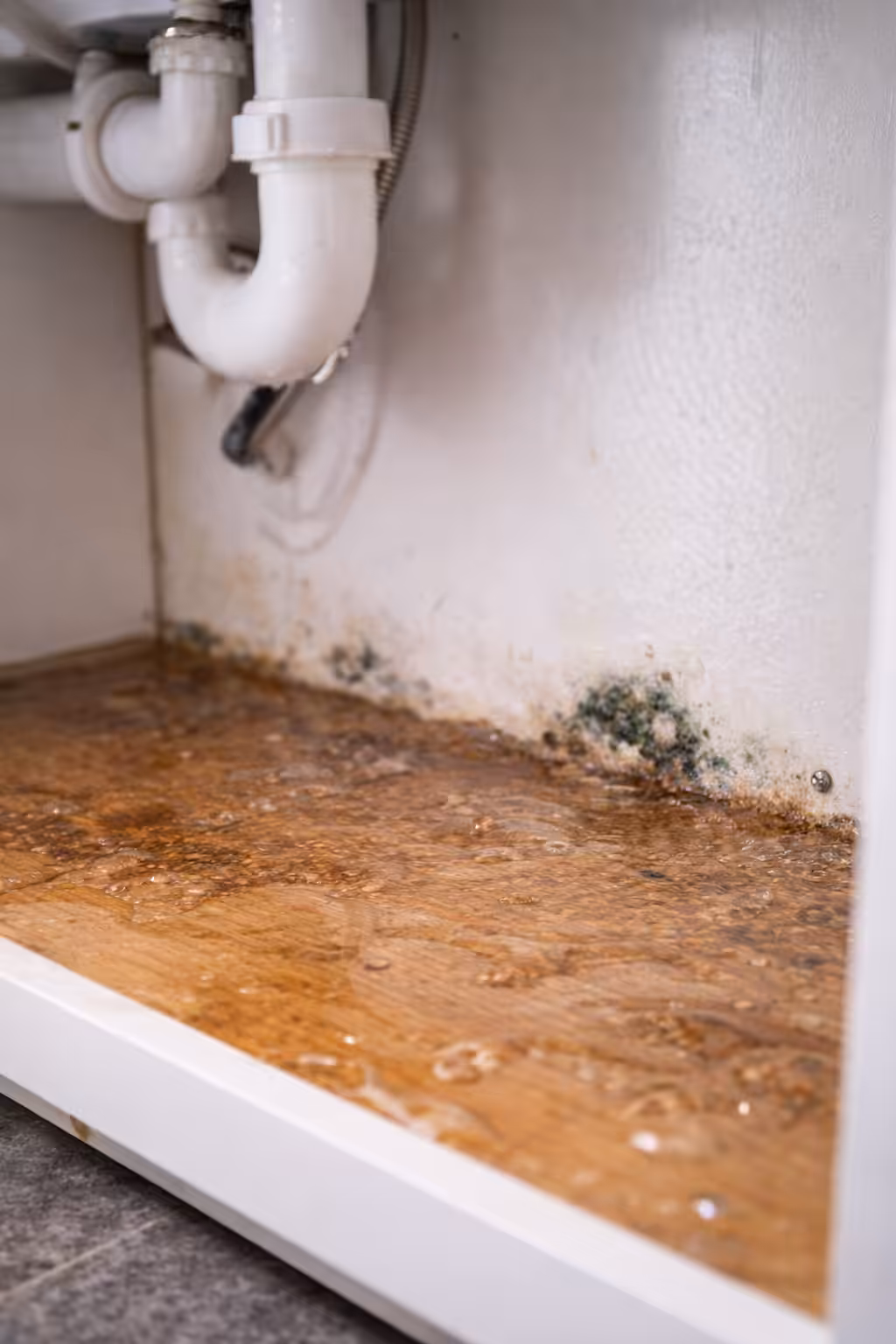 plumbing leak leads to mold growth
